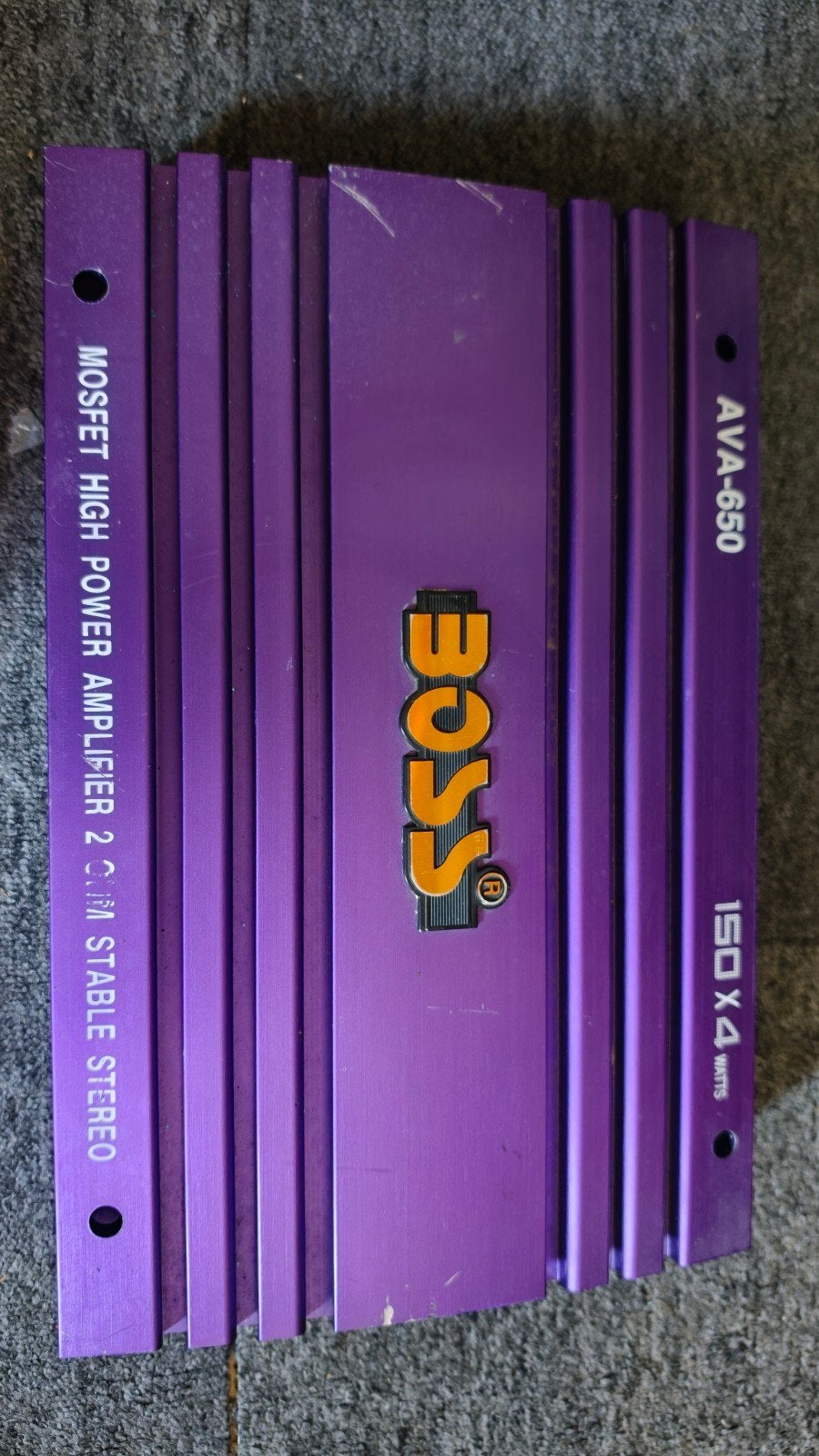 Boss 650 Watt 4-kanaals versterker voor auto subwoofer, 60 tot 120 watt, Ophalen, Overige merken, Gebruikt