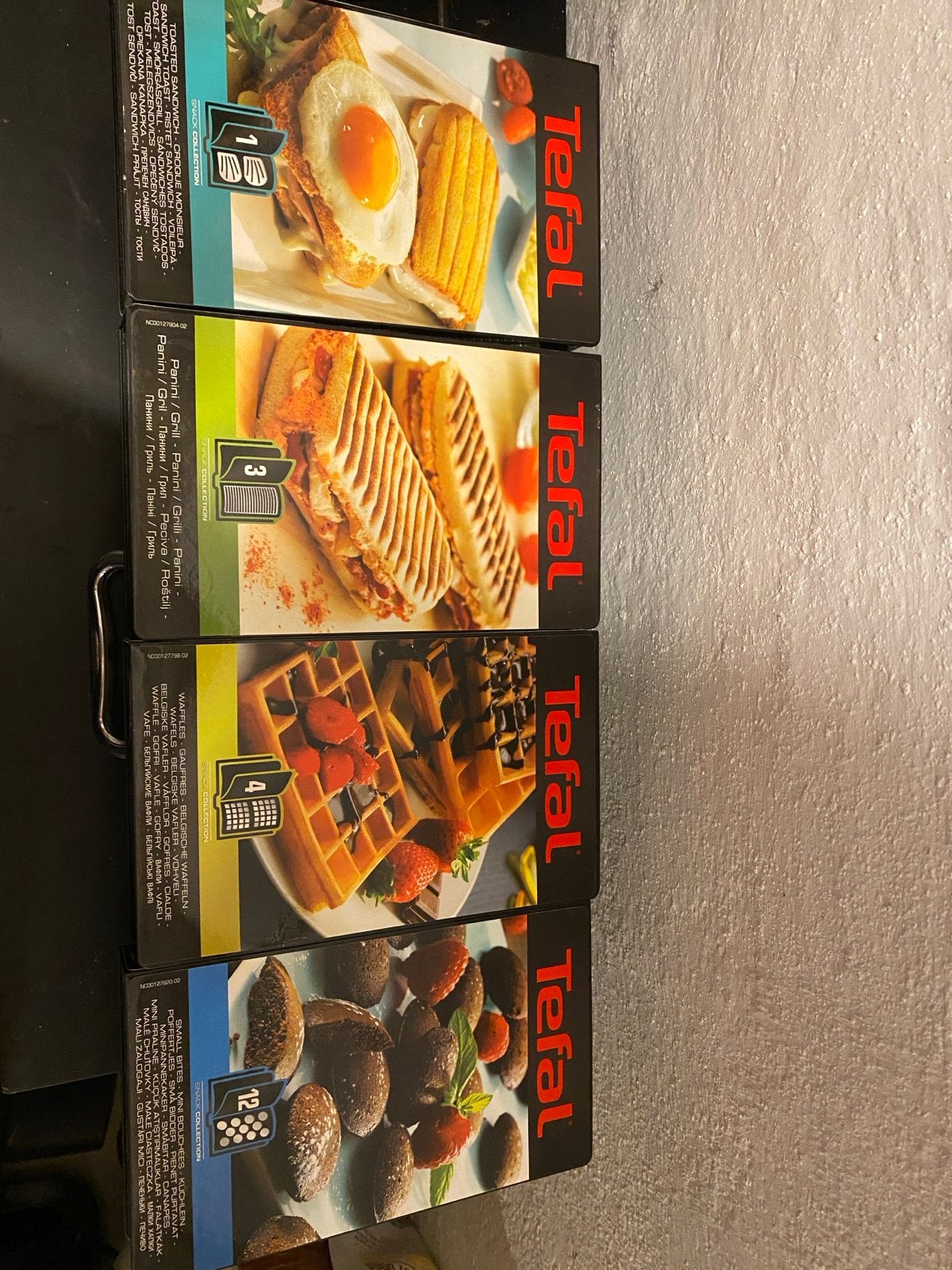 Tefal Snack Collection platen - Diverse sets, Witgoed en Apparatuur, 4 liter of meer, Ophalen of Verzenden, Nieuw, 3 snelheden of meer