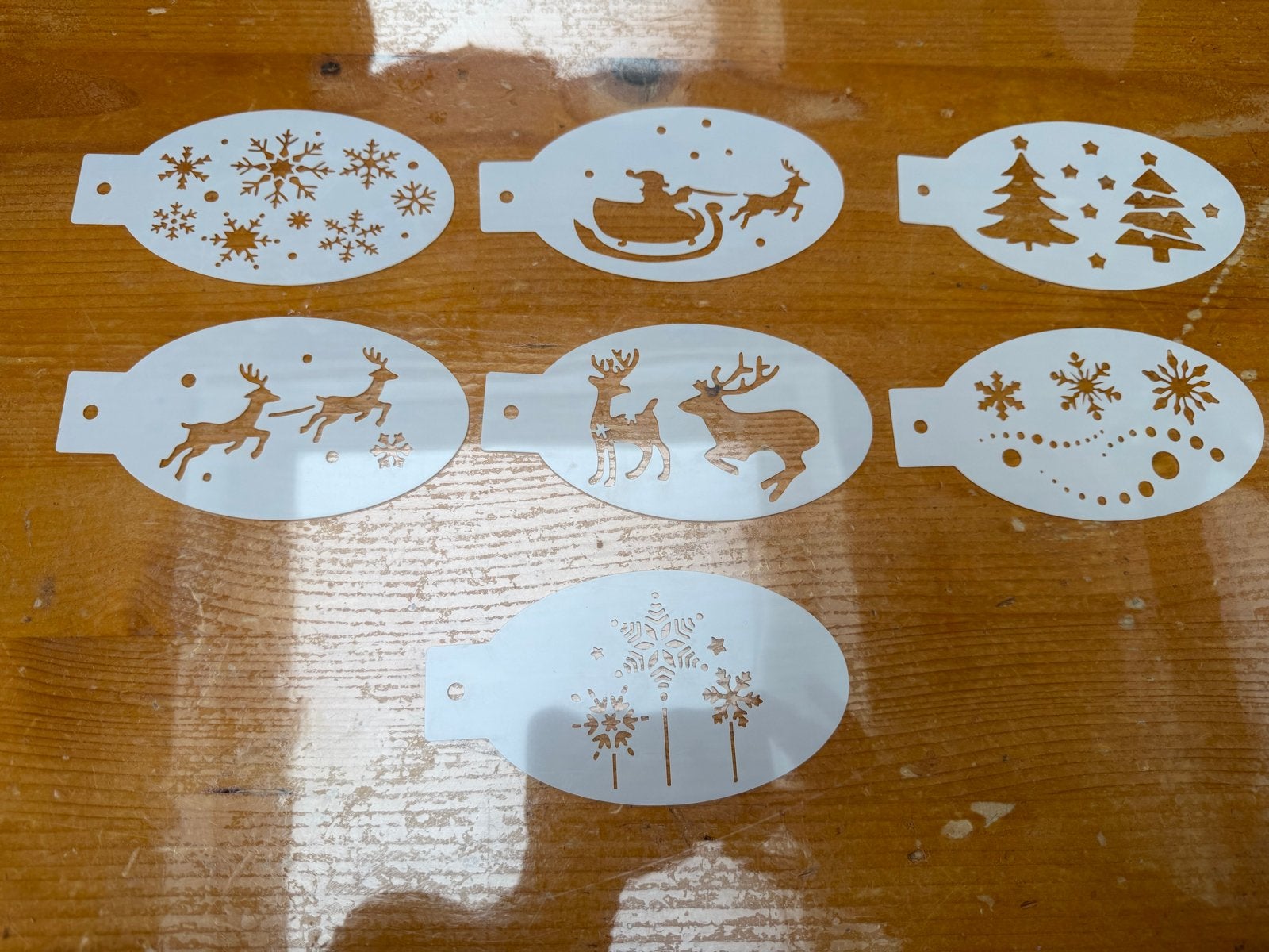 7 Verschillende Schmink/Glittertattoo Sjablonen, Nieuw, Ophalen of Verzenden, Kunststof, Herbruikbaar
