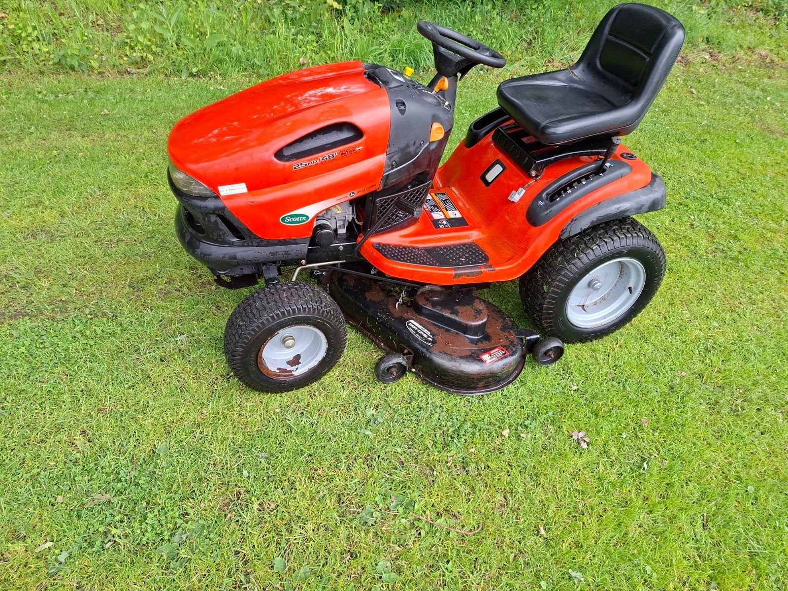 John Deere 25Pk 122cm Scott sabo Hydro zitmaaier, Ophalen of Verzenden, Gebruikt, 50 cm of meer