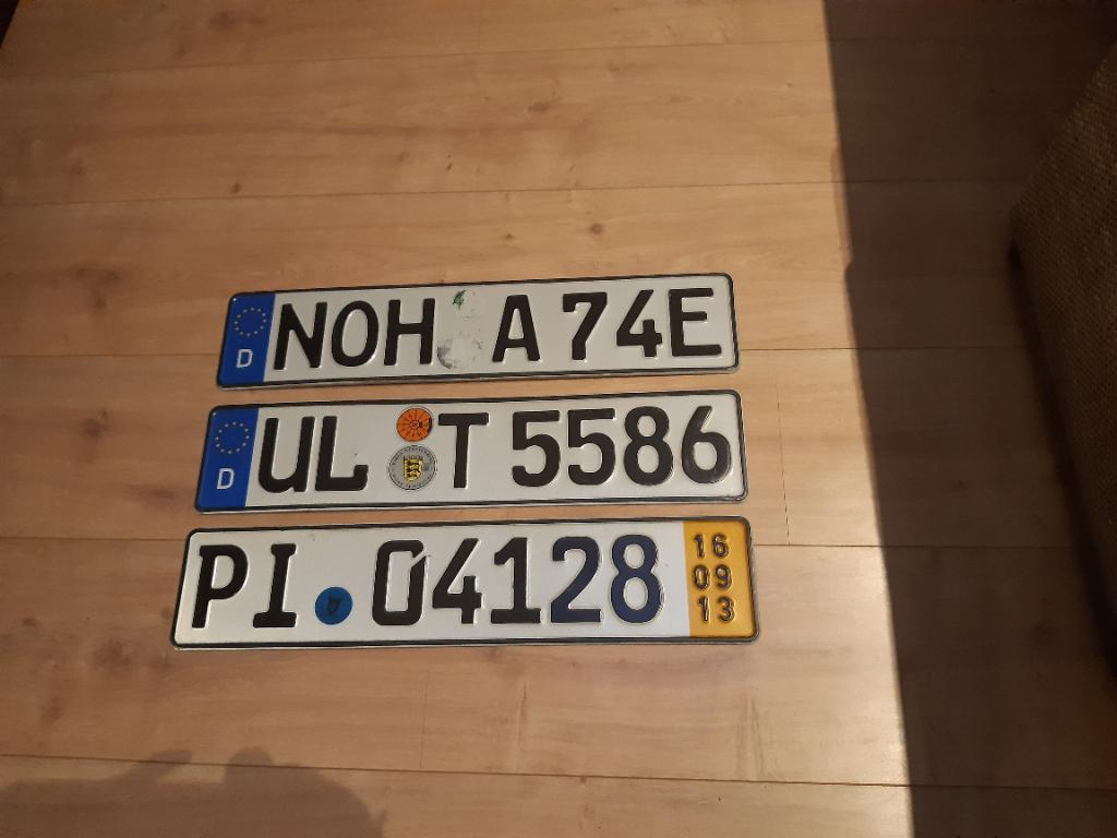 Kentekenplaten Duitsland, Verzamelen, Verzenden, Gebruikt