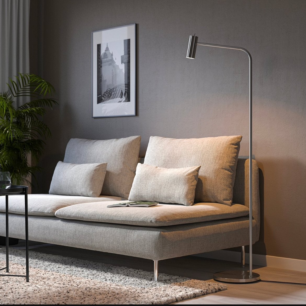 IKEA SÖDERHAMN 3-zitsbank Viarp beige/bruin, Ophalen, 150 tot 200 cm, Driepersoons, 75 tot 100 cm