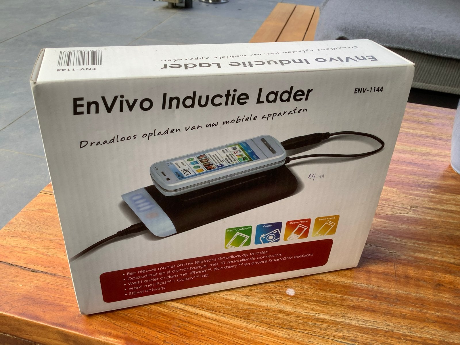 EnVivo Inductie Lader - Draadloos opladen mobiele apparaten, Draadloze oplader, Nieuw, Ophalen of Verzenden, Apple