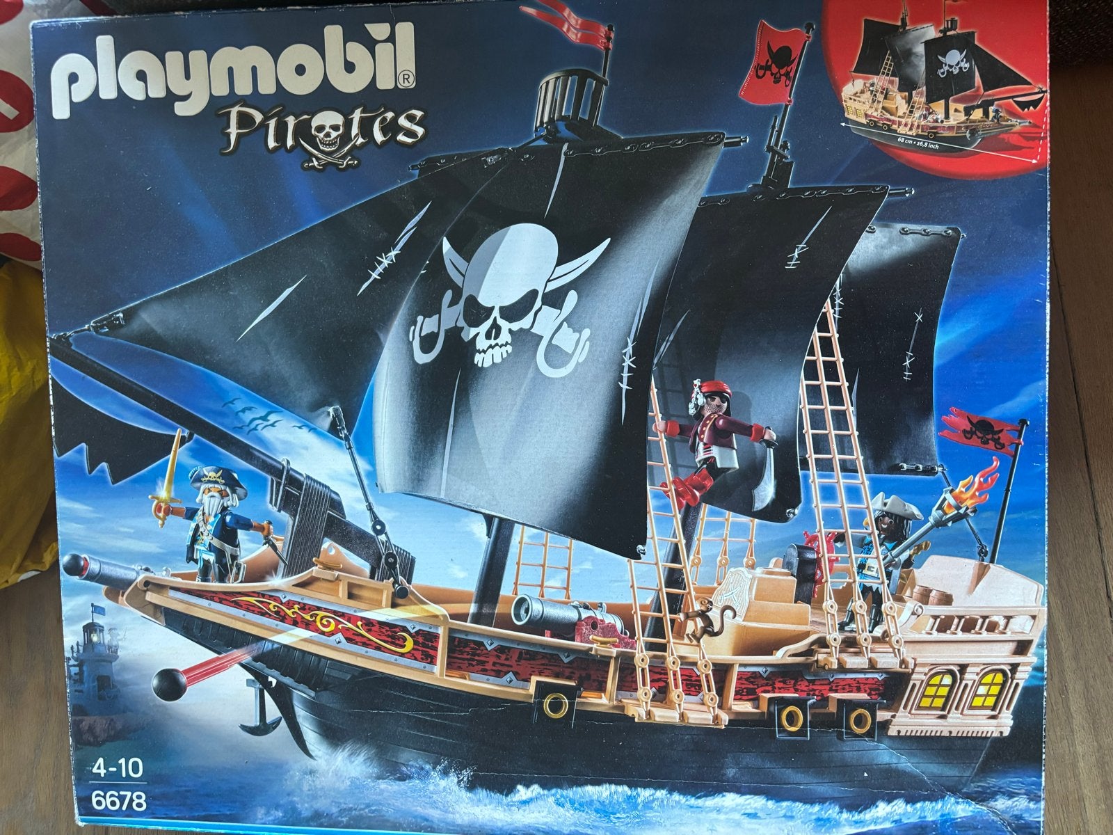 Playmobil Piratenschip 6678, Pirates, Gebruikt, Complete set, Ophalen of Verzenden