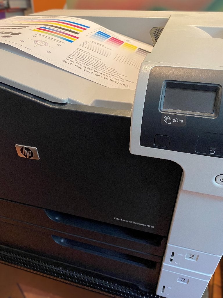 Laser Jet Enterprise M750 kleur A3 & A4, Computers en Software, Printers, Ophalen, Hp, Gebruikt, Kleur printen