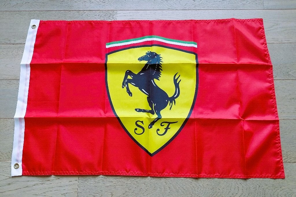 Ferrari vlag - 90 cm x 60 cm - In perfecte staat! Formule 1, Ophalen of Verzenden, Zo goed als nieuw, Formule 1