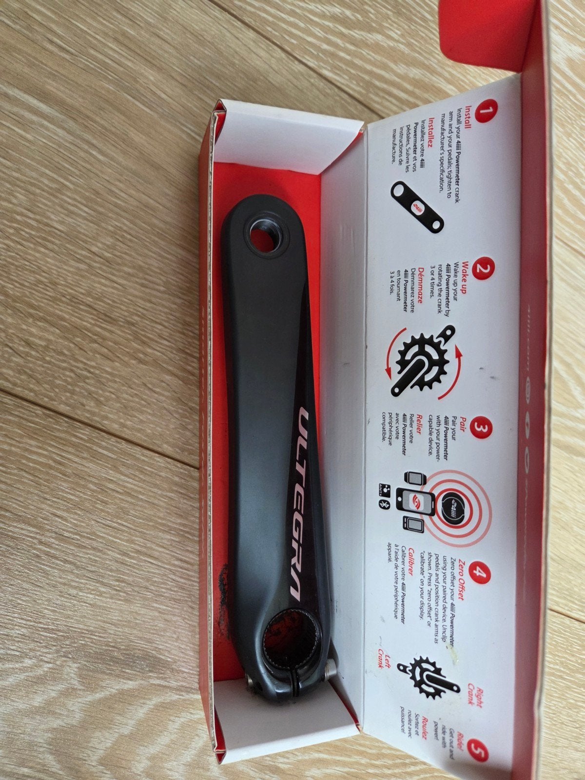 4iiii Precision Powermeter Shimano Ultegra 172.5mm, Fietsen en Brommers, Fietsonderdelen, Crankstel of Pedalen, Gebruikt, Ophalen of Verzenden