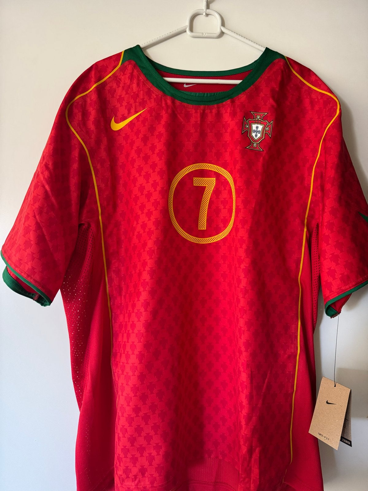 Portugal Thuisshirt Figo #7 - Nieuw met kaartjes, Nieuw, Overige maten, Ophalen of Verzenden, Voetbal