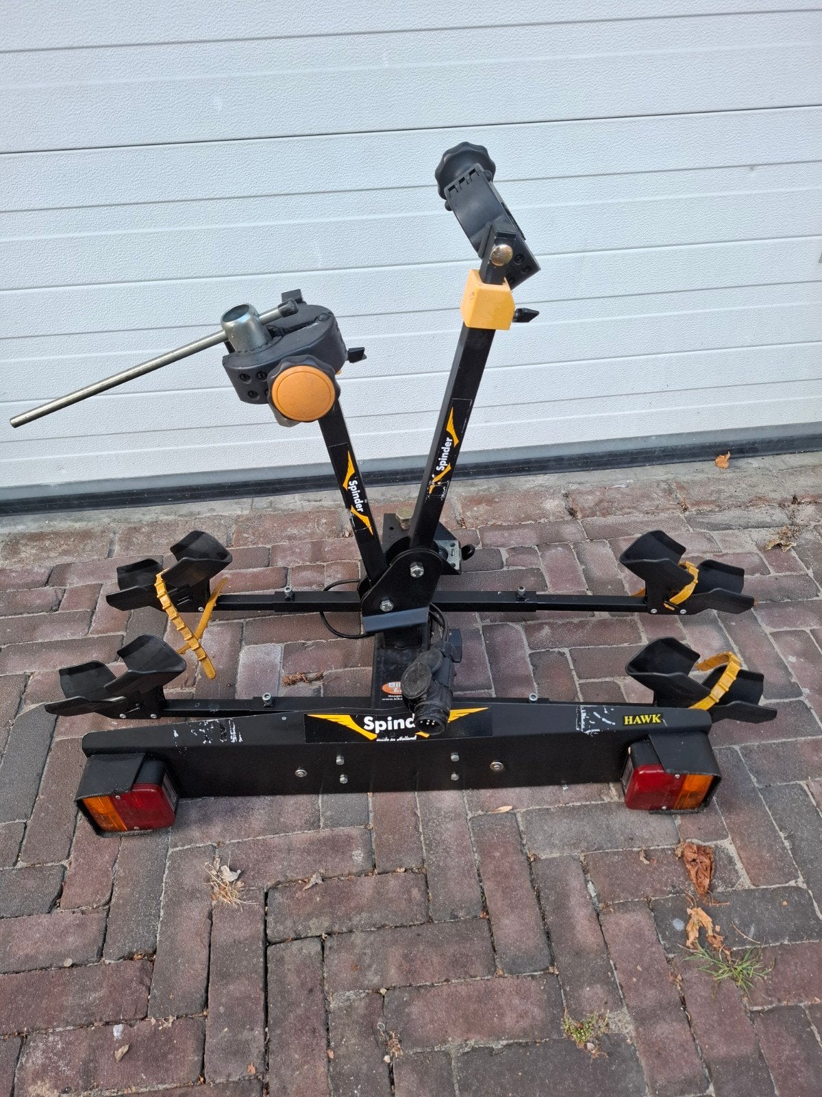 Stevige Spinder Hawk fietsendrager voor trekhaak, Ophalen, 2 fietsen, Gebruikt, Trekhaakdrager