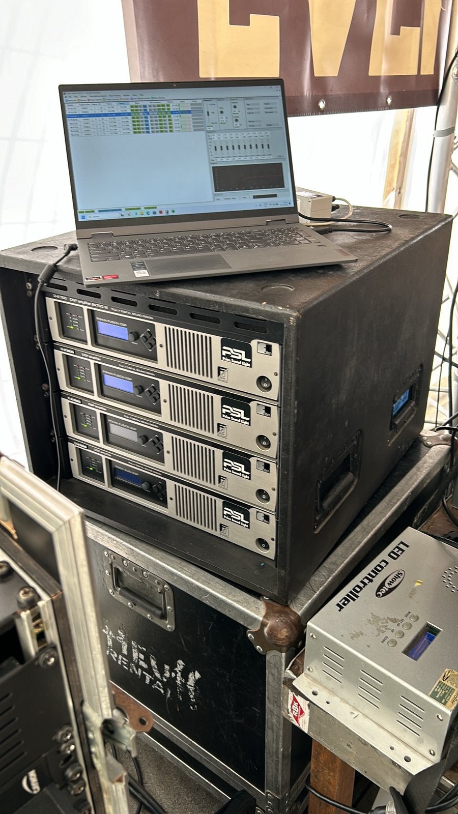 Fohhn 3x een 2.1500 amp, Ophalen, Gebruikt, 1000 watt of meer, P.A.