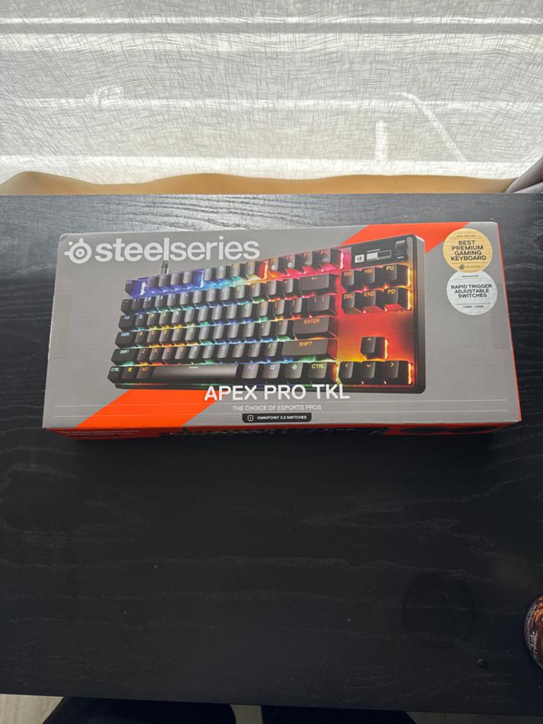 Steelseries Apex Pro TKL Gen 3 Gaming Toetsenbord, Ophalen, Gaming toetsenbord, Nieuw, Qwerty