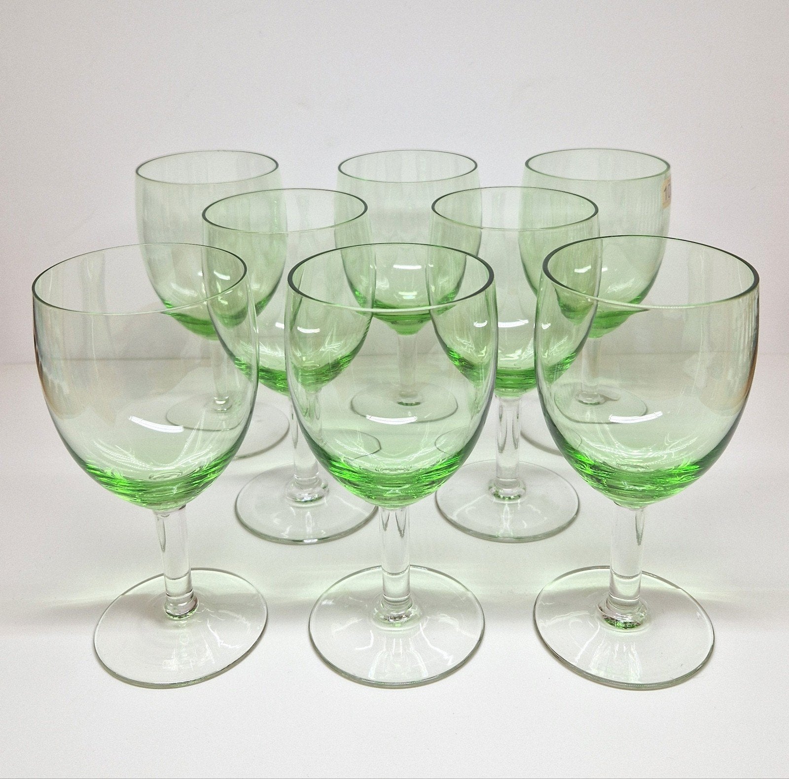A.D. Copier Glasfabriek Leerdam annagroene Gilde glazen 1945, Antiek en Kunst, Antiek | Glas en Kristal, Ophalen of Verzenden