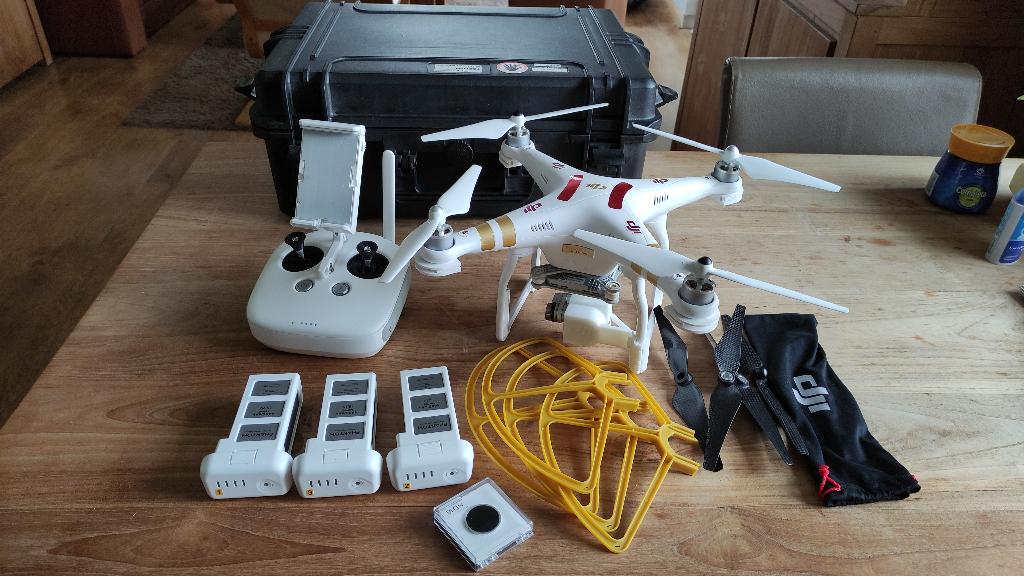 Drone, Phantom 3 Pro, Audio, Tv en Foto, Drones, Cameradrone, 100 tot 1000 meter, Zo goed als nieuw, DJI