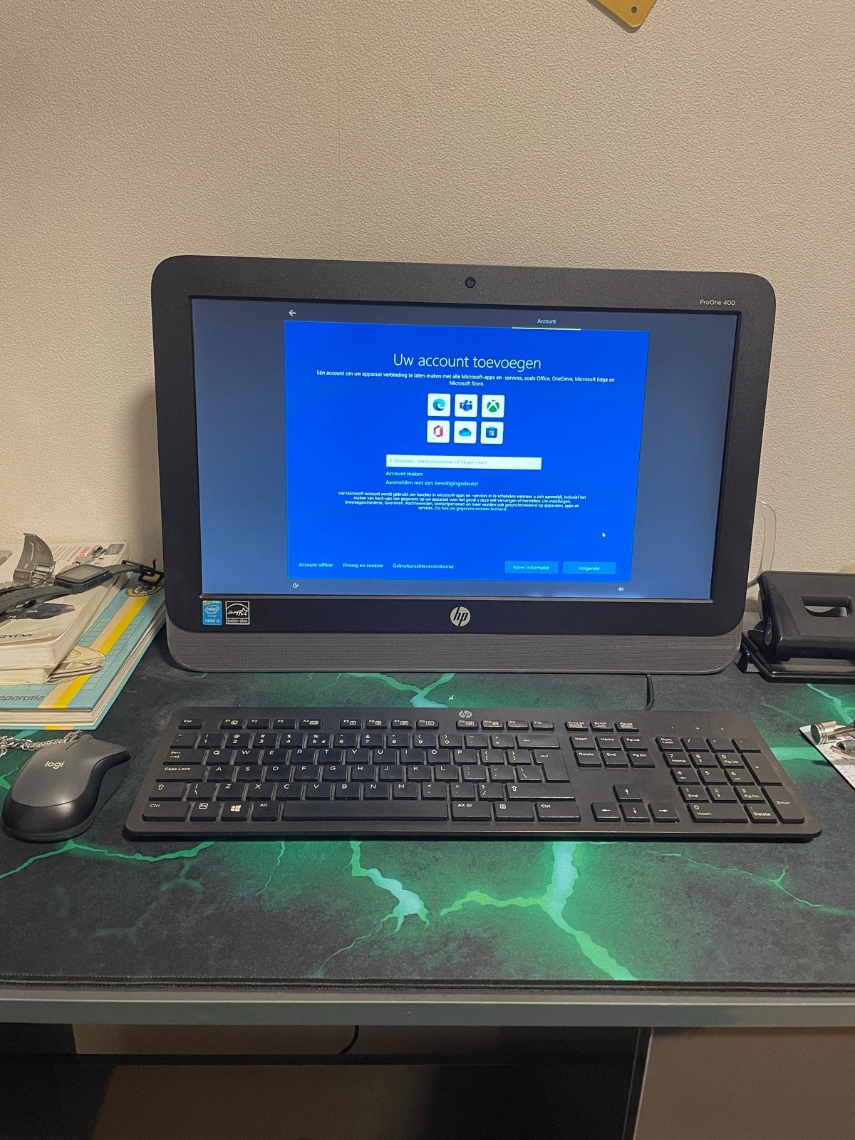 HP ProOne 400 G1 All-in-One PC - Compleet met accessoires, Computers en Software, Desktop Pc's, Ophalen, Gebruikt, HDD, 2 tot 3 Ghz