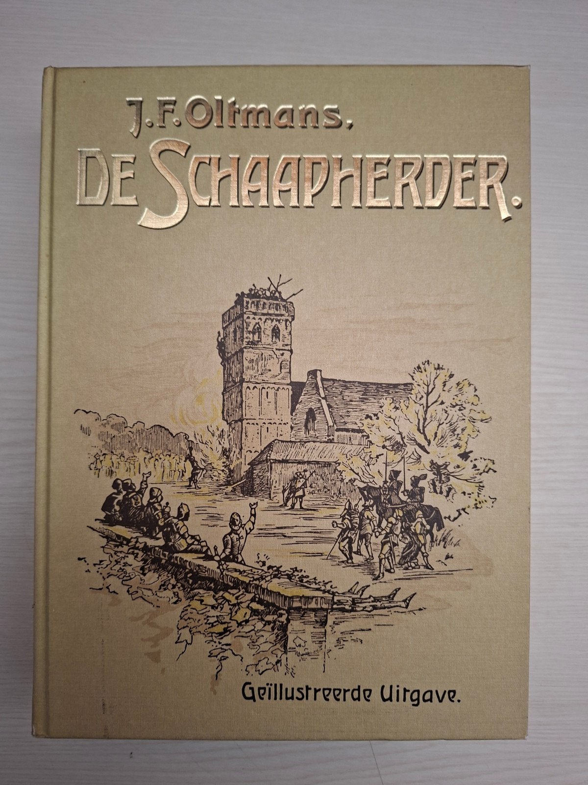 J.F. Oltmans - De Schaapherder (Geïllustreerde Uitgave), Boeken, Ophalen of Verzenden, Gelezen, J.F. Oltmans, Nederland