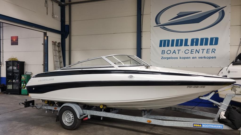 crownline 18 ss met MerCruiser 3.0 inboard en Pega trailer, Watersport en Boten, Speedboten, Gebruikt, Polyester, Benzine, 120 tot 200 pk