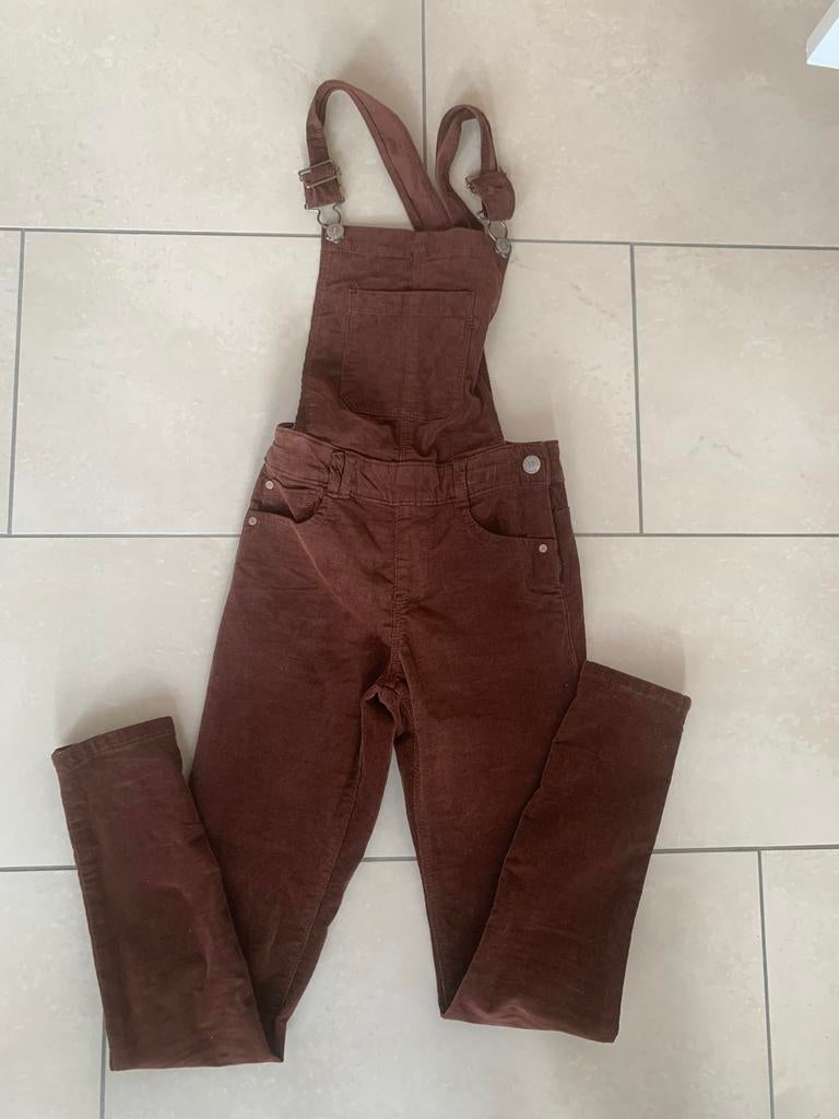 Nieuw bruine tuinbroek broek WE maat 146, Kinderen en Baby's, Ophalen of Verzenden, Nieuw, Meisje, Broek