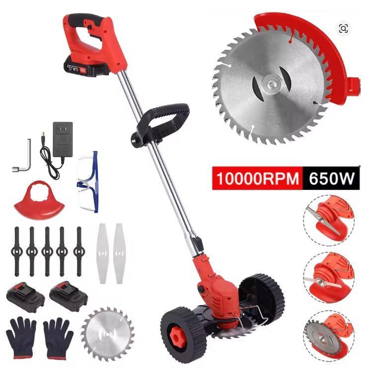 Accu Grasmaaier. Draadloze Grastrimmer. Tuintrimmer 2 Accu's, Ophalen of Verzenden, Nieuw, 50 cm of meer