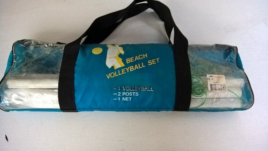 TE koop aangeboden mooi strand volleybal set doe gepast bod., Sport en Fitness, Volleybal, Ophalen of Verzenden, Gebruikt, Overige typen