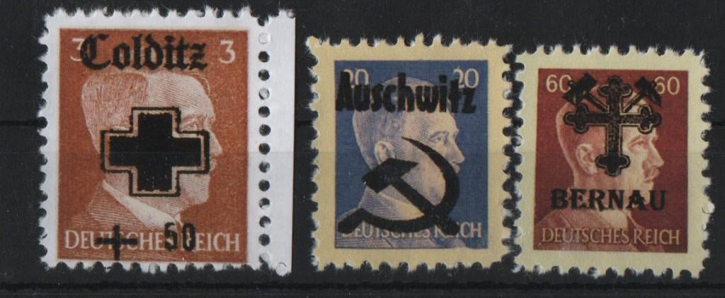 F12) postzegels propaganda 1945 GERMANY geen garantie, Postzegels en Munten, Verzenden, BRD, Postfris