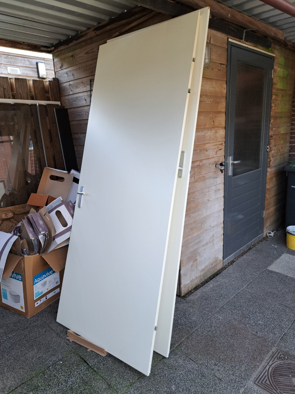 2x Deuren 93x231 cm zonder kozijnen, Gebruikt, 80 tot 100 cm, 215 cm of meer, Binnendeur