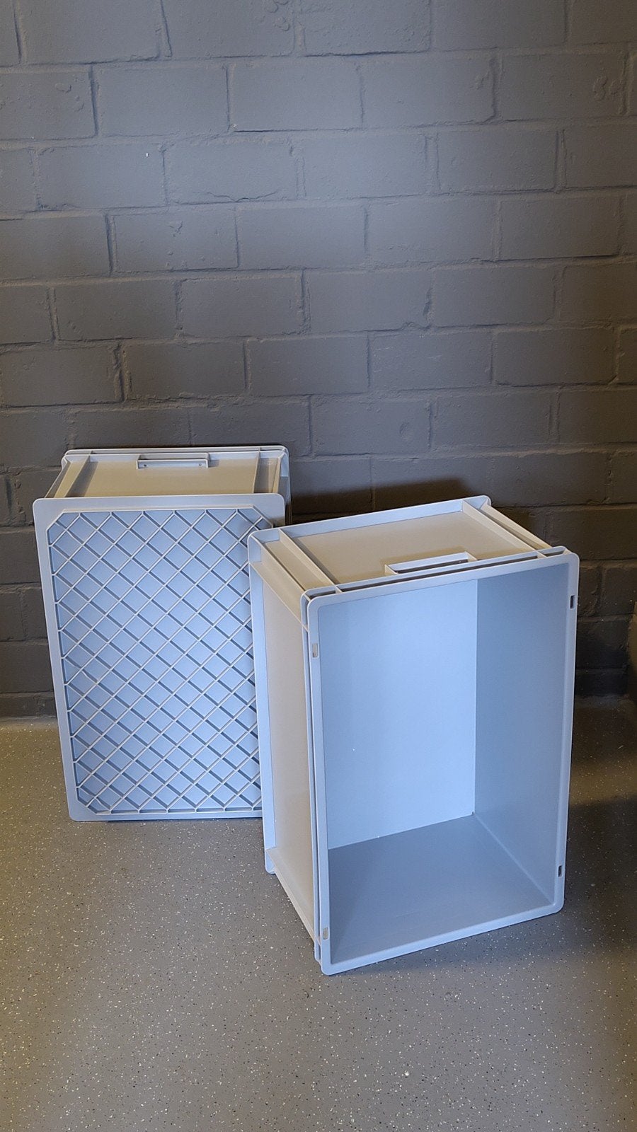 6 Stapelbakken met Onderstel - 60x40x28 cm, Ophalen, 40 tot 60 cm, 50 tot 75 cm, Minder dan 35 cm