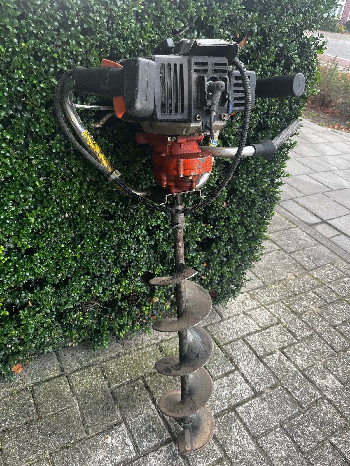 Stihl Grondboor met 15 cm 10 cm boor, Ophalen, Gebruikt, Grondboor