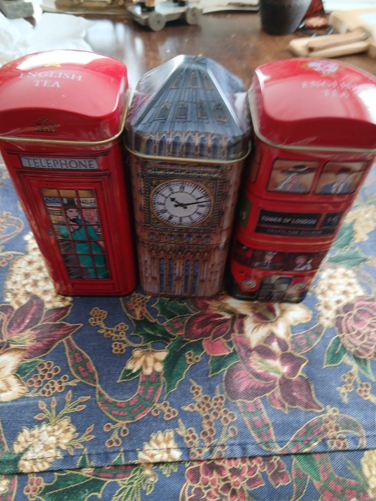 Set van 3 Engelse theeblikken - London iconen, Ophalen of Verzenden, Nieuw