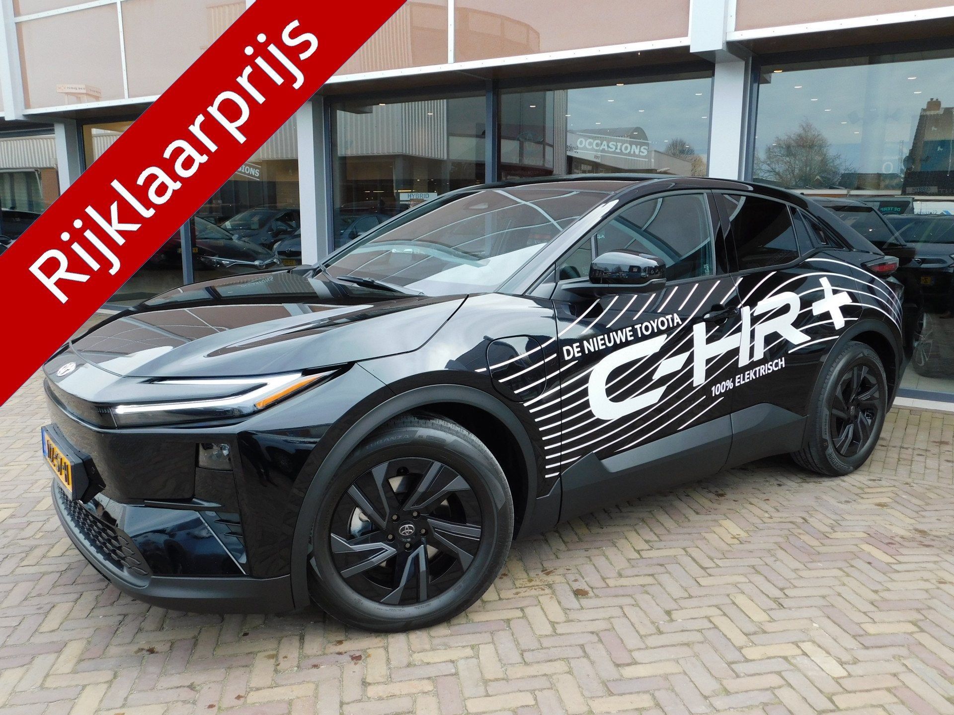 Toyota C-HR+ First Edition 77 kWh *DEMO-DEAL* (bj 2026), Auto's, Toyota, Stof, Zwart, Origineel Nederlands, Automatische klimaatregeling