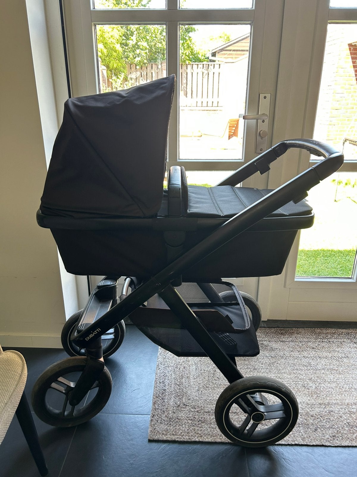 Dubatti Kinderwagen all black, Ophalen, Zo goed als nieuw, Kinderwagen, Overige merken