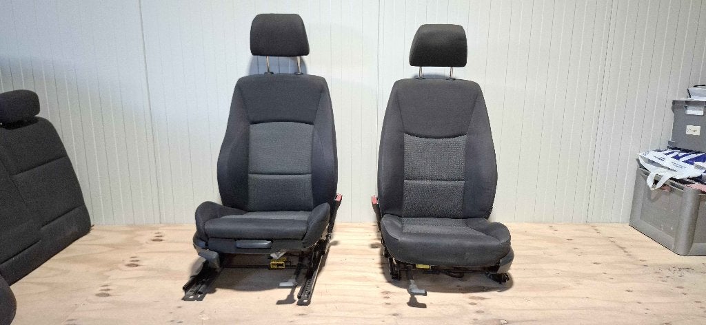 BMW E90/E91 stoelen + achterbank – antraciet stof, Ophalen, Fabrikant@fabrikant, Gebruikt, Fabrikant