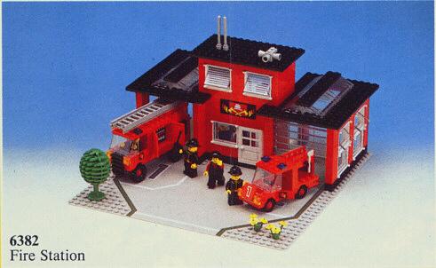 LEGO 6382 Fire Station, Ophalen, Gebruikt, Complete set, Lego