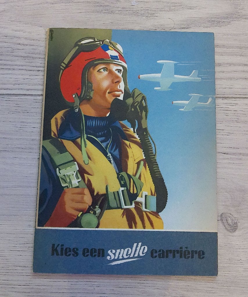 Wervingsboekje 'Kies een snelle carrière bij de KLu', Verzenden, Luchtmacht, Nederland, Boek of Tijdschrift