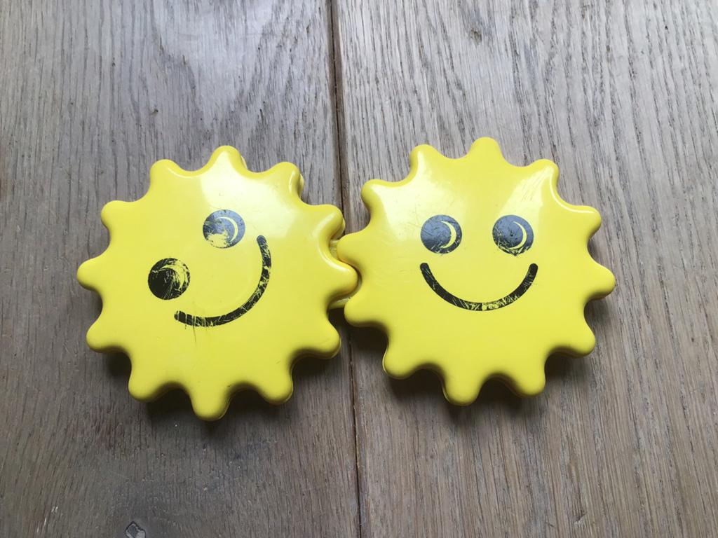 Ambi Toys zonnetjesrammelaar vintage., Kinderen en Baby's, Speelgoed | Babyspeelgoed, Ophalen of Verzenden, Gebruikt, Overige typen