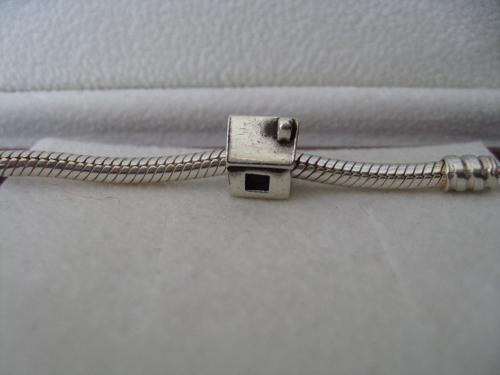 Pandora Bedel Huisje, Verzenden, Zo goed als nieuw, Zilver, Pandora
