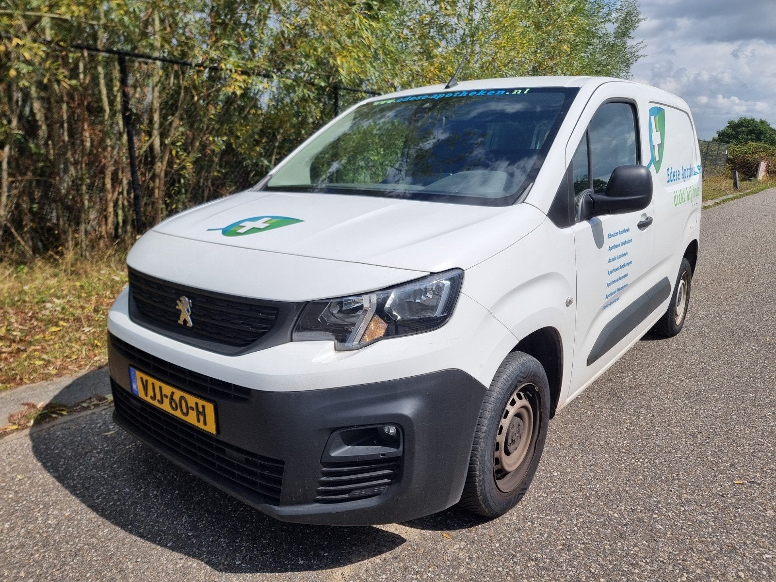 Peugeot Partner 1.5 Bluehdi airco Bluetooth 100dkm, Auto's, Bestelauto's, Voorwielaandrijving, Stof, Wit, Bedrijf