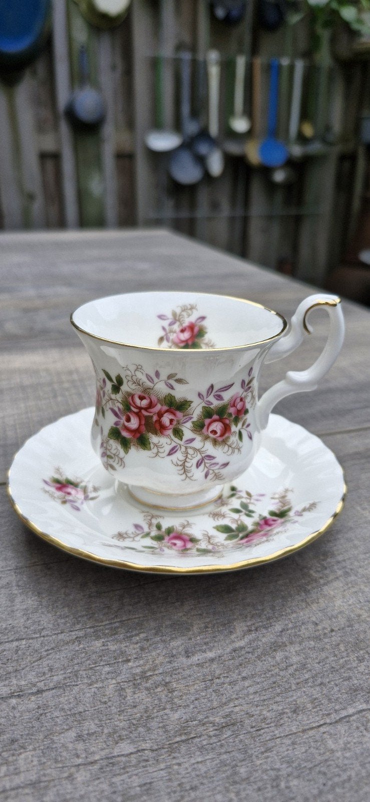 Royal Albert Lavender Rose kop en schotel, Ophalen of Verzenden