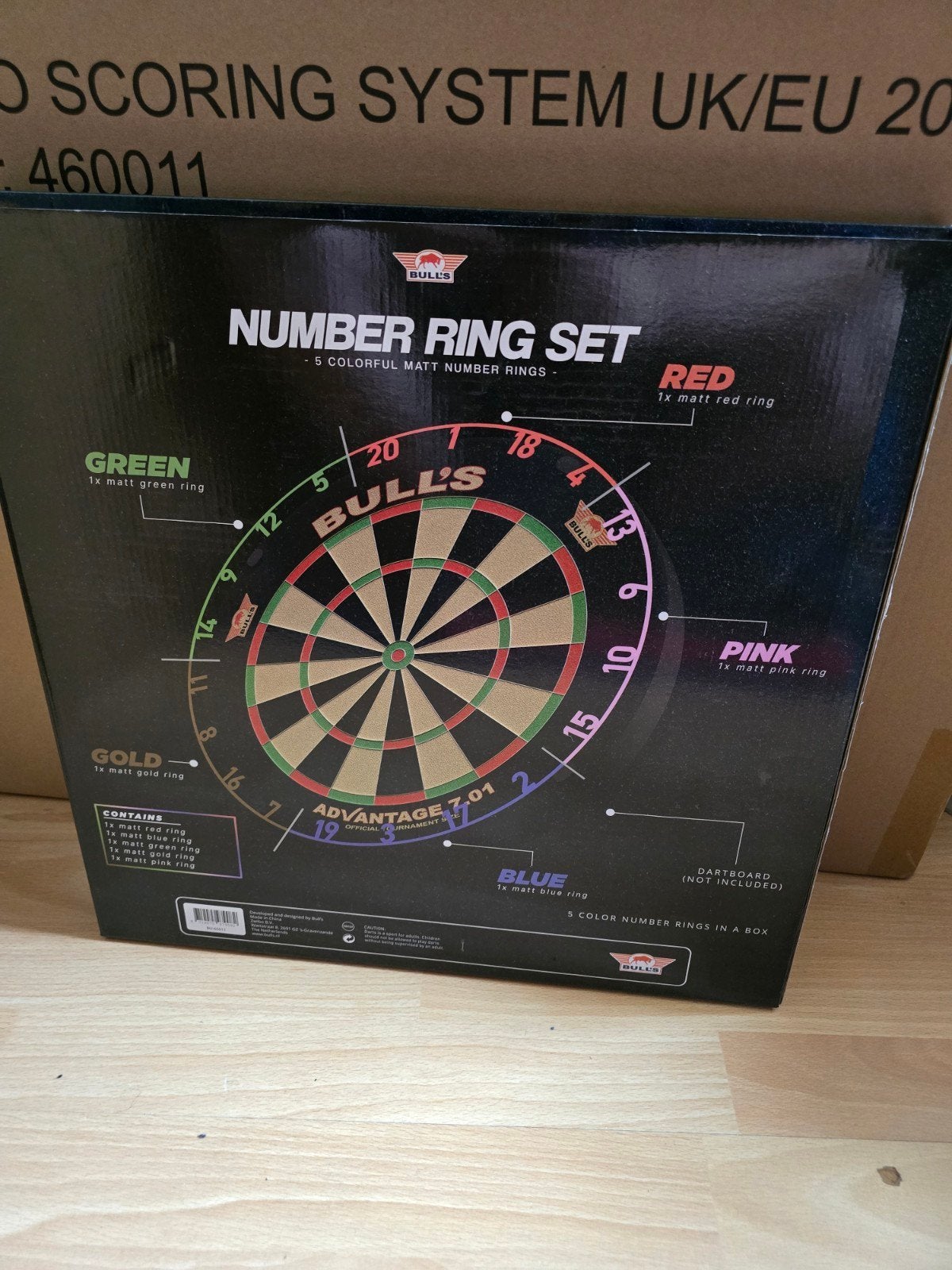 NUMMER RING SET 5 MATTE KLEUREN, Sport en Fitness, Ophalen of Verzenden, Nieuw, Dartbord