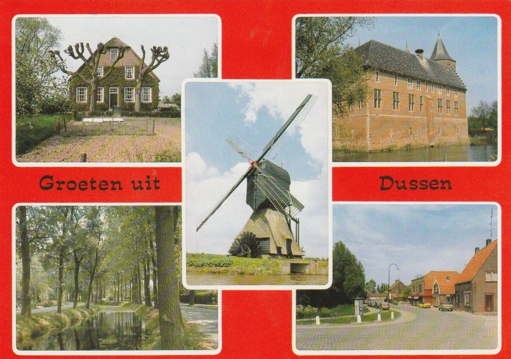 DUSSEN Boerderij Vaart Molen Kasteel Groeten, Verzenden, 1980 tot heden, Ongelopen, Noord-Brabant