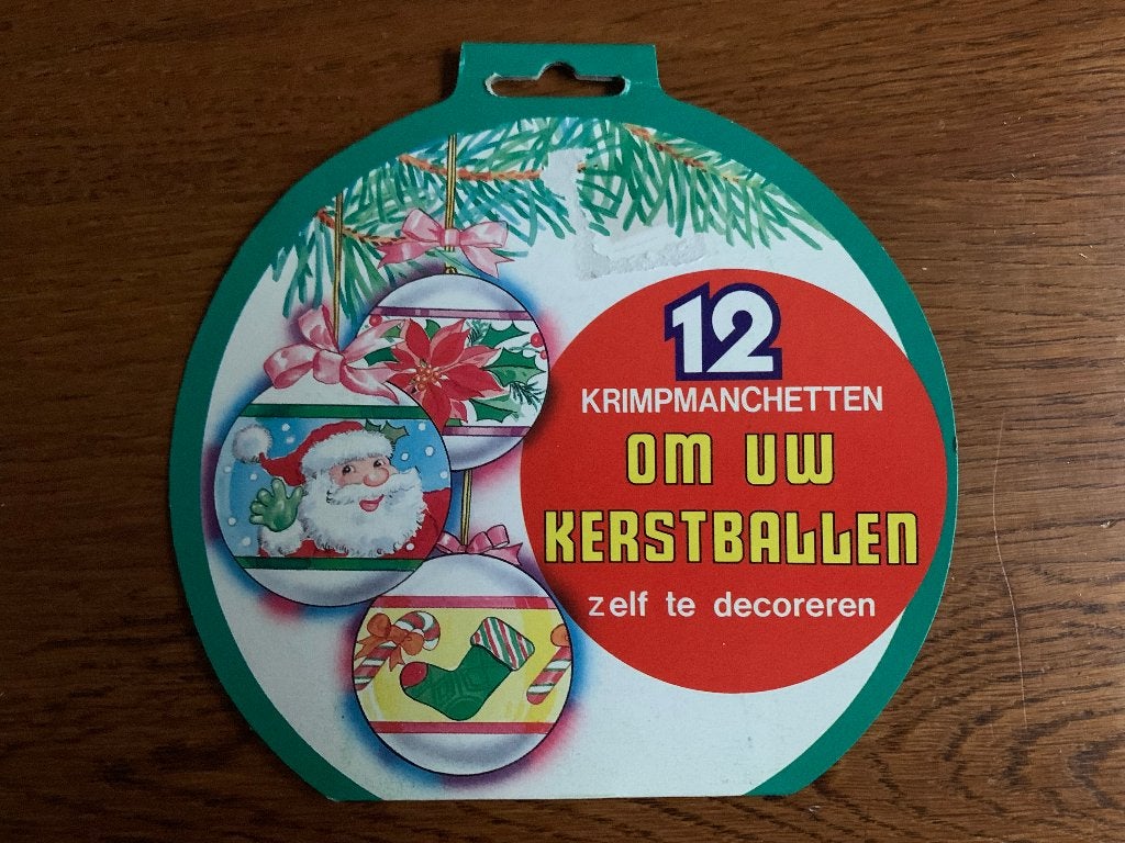 12 Krimpmanchetten om Kerstballen te decoreren Nieuw, Diversen, Kerst, Ophalen of Verzenden, Nieuw