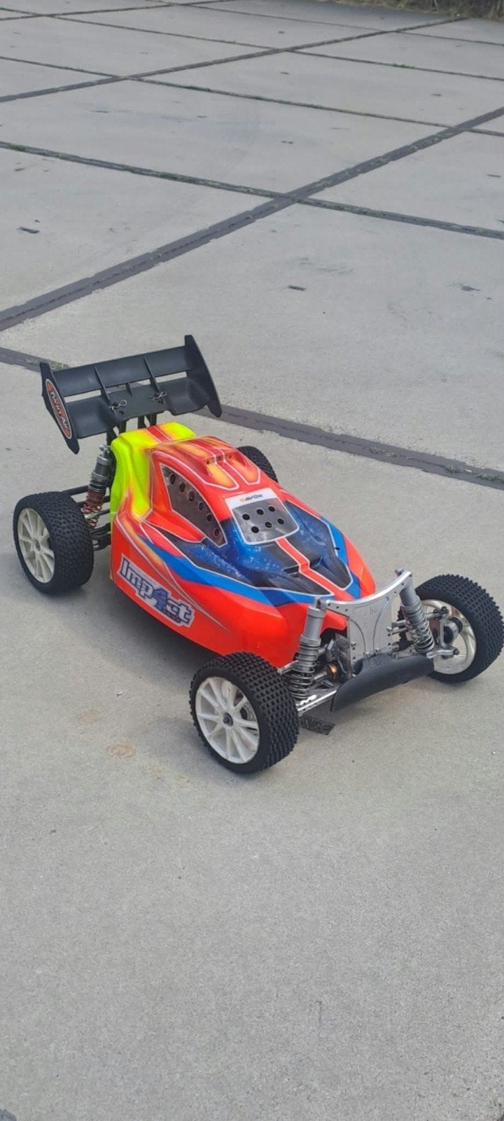 mooie elcon impact 4 x 4 deze is rtr vol alu dikke auto, Ophalen of Verzenden, Auto