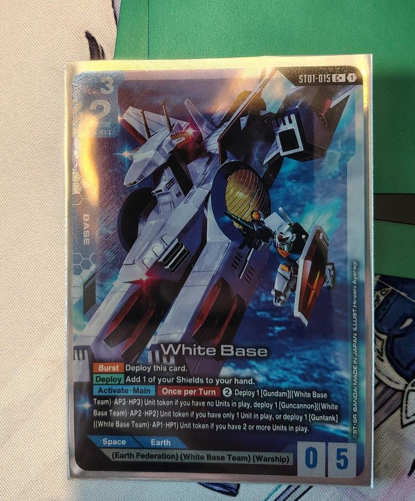 White Base ST01-015 C+ - Gundam TCG, Ophalen of Verzenden, Nieuw, Losse kaart, Foil