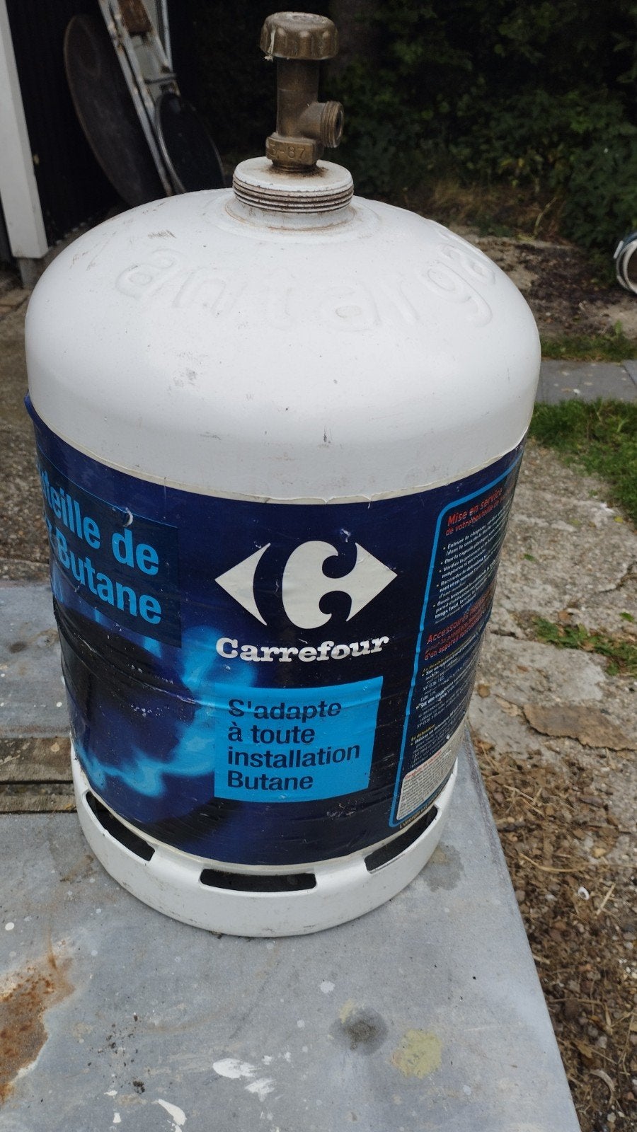 Lege Antargas butaan gasfles (Carrefour), Doe-het-zelf en Verbouw, Ophalen, Gebruikt