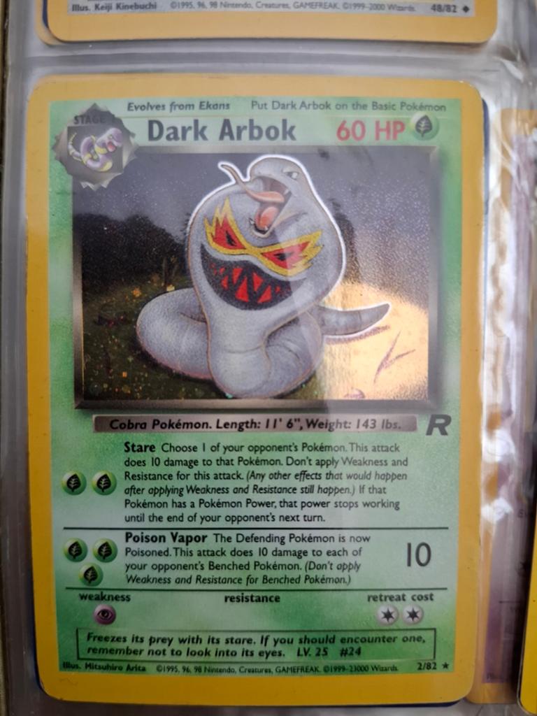 DARK ARBOK 60 hp pokemonkaart, Ophalen, Nieuw