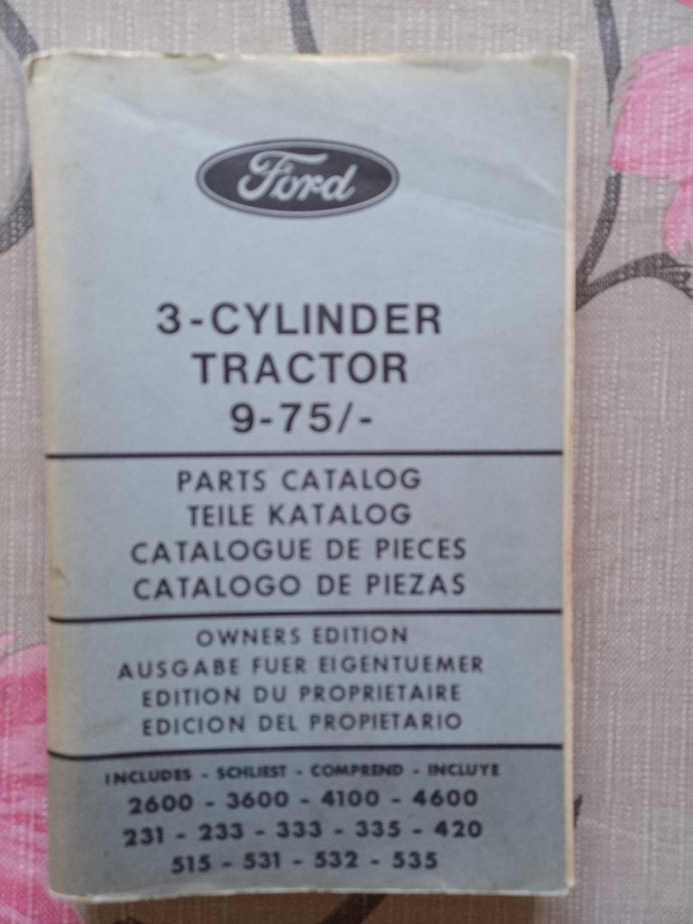 Onderdelenboek Ford 3 cyinder tractor 2600, 3600, 4100, 4600, Ophalen of Verzenden, Gelezen, Tractor en Landbouw
