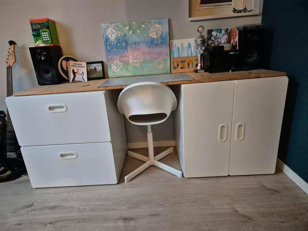 Ikea Bureau / kast Stuva (Smastad/Platsa), Ophalen, Zo goed als nieuw