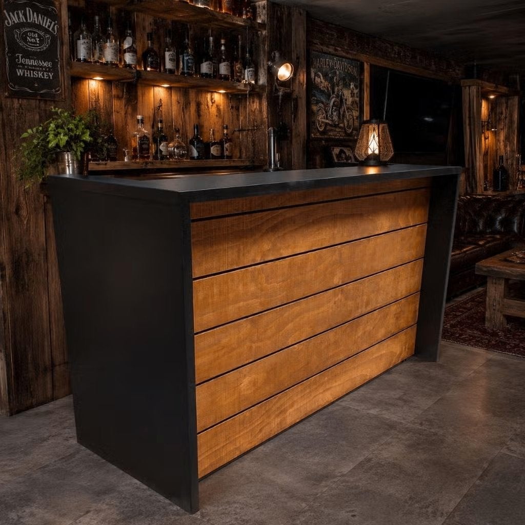 Bar big barn eieken - Houten bar - Thuisbar - Barren, Cave & Garden, Verzenden, Nieuw, Kouwe Hoek 1B, Waddinxveen