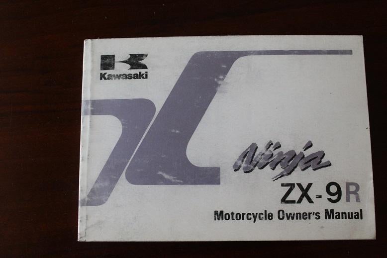 Kawasaki Ninja ZX-9R 1995 / 96 motorcycle owner's manual ZX9, Motoren, Ophalen of Verzenden, Kawasaki