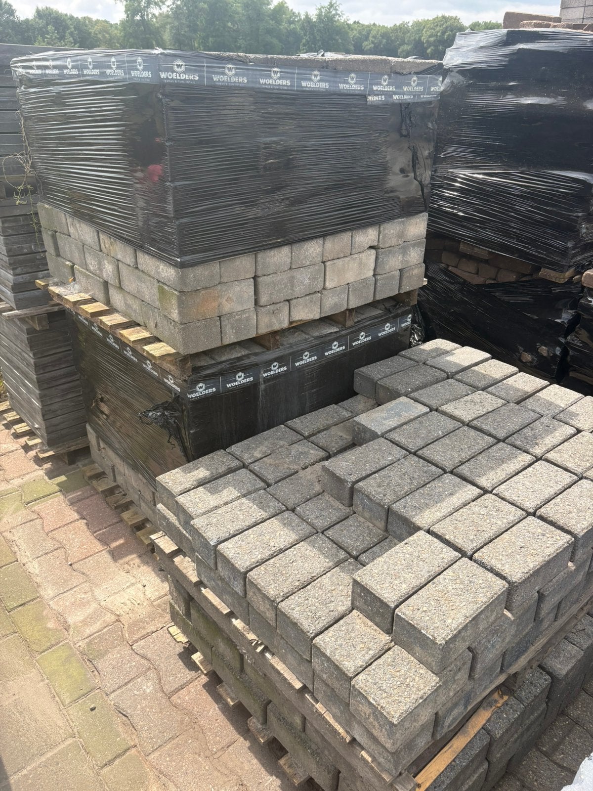 Oude gebruikte klinkers 21x10x8cm, Tuin en Terras, Ophalen, Zo goed als nieuw, Beton, Klinkers
