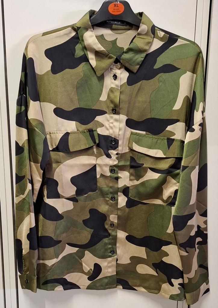 Rut & Circle Camouflage Blouse Maat M, Ophalen of Verzenden, Zo goed als nieuw, Groen, Maat 38/40 (M)